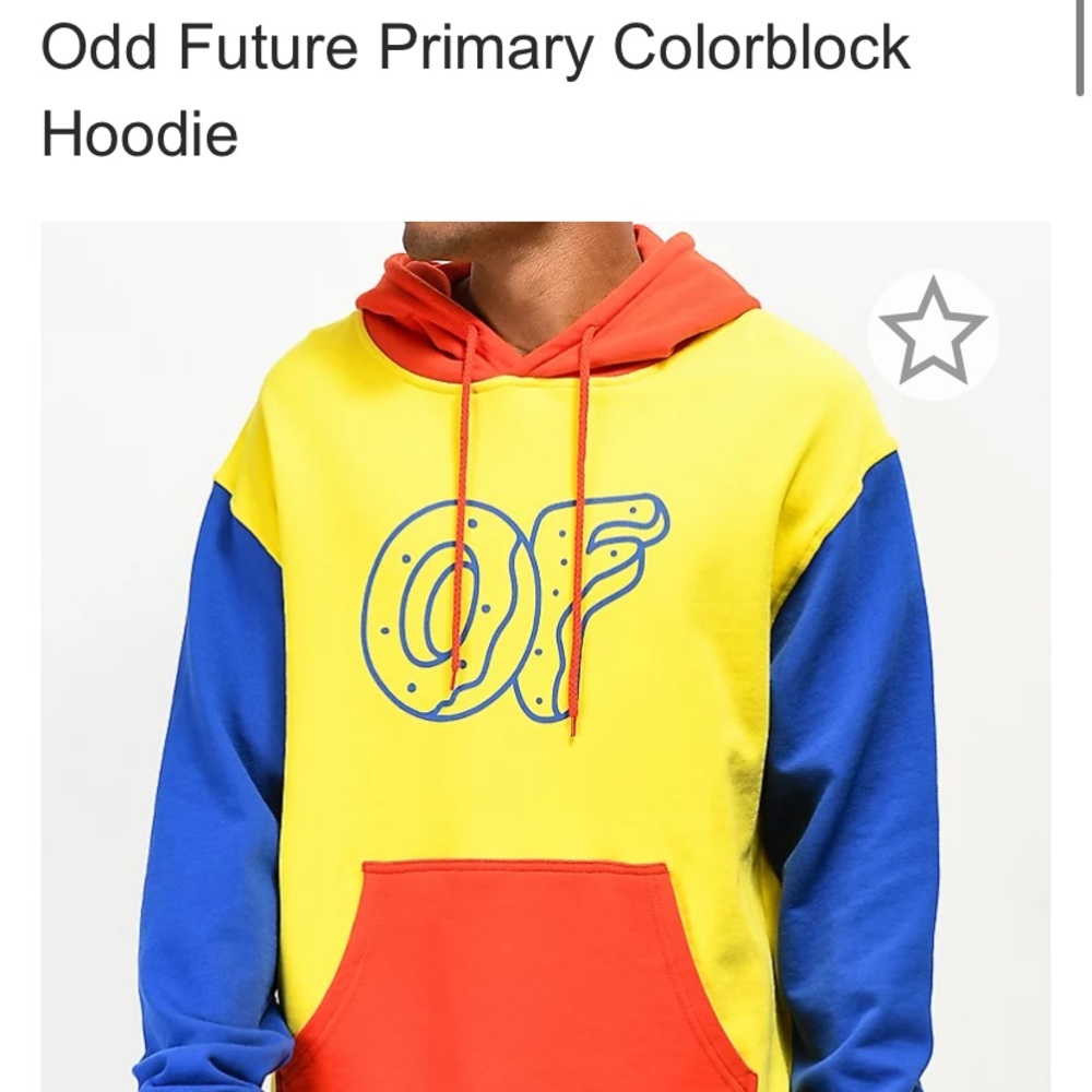 Odd Future Primary Colorblock hoodie from Zumiez; Size L